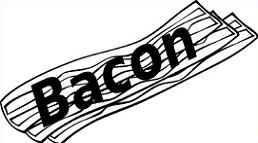 Bacon clipart black and white. Free