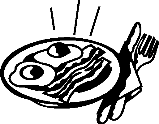 Bacon clipart black and white.  collection of eggs