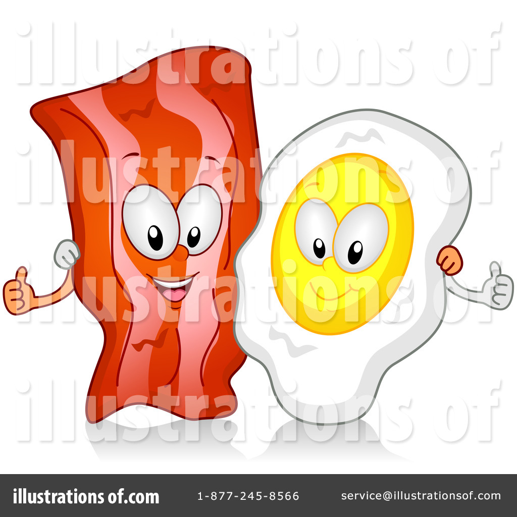 Illustration by bnp design. Bacon clipart breakfast