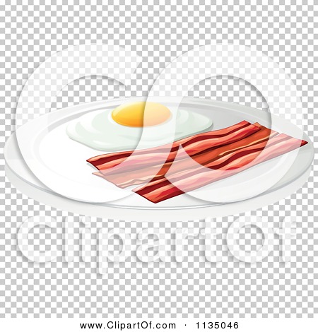 Bacon clipart breakfast plate. Pinart a cartoon piece