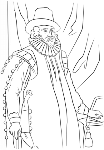 Sir francis free printable. Bacon clipart coloring page