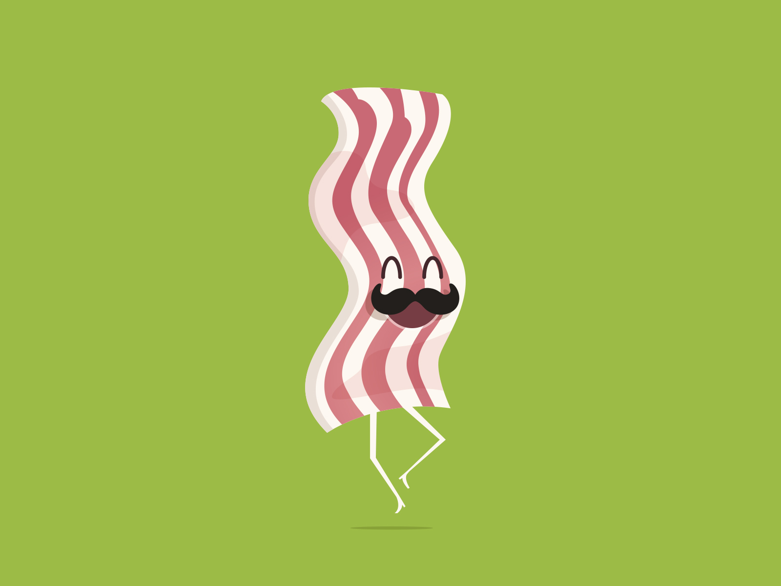 Bacon clipart flatworm. One year of design