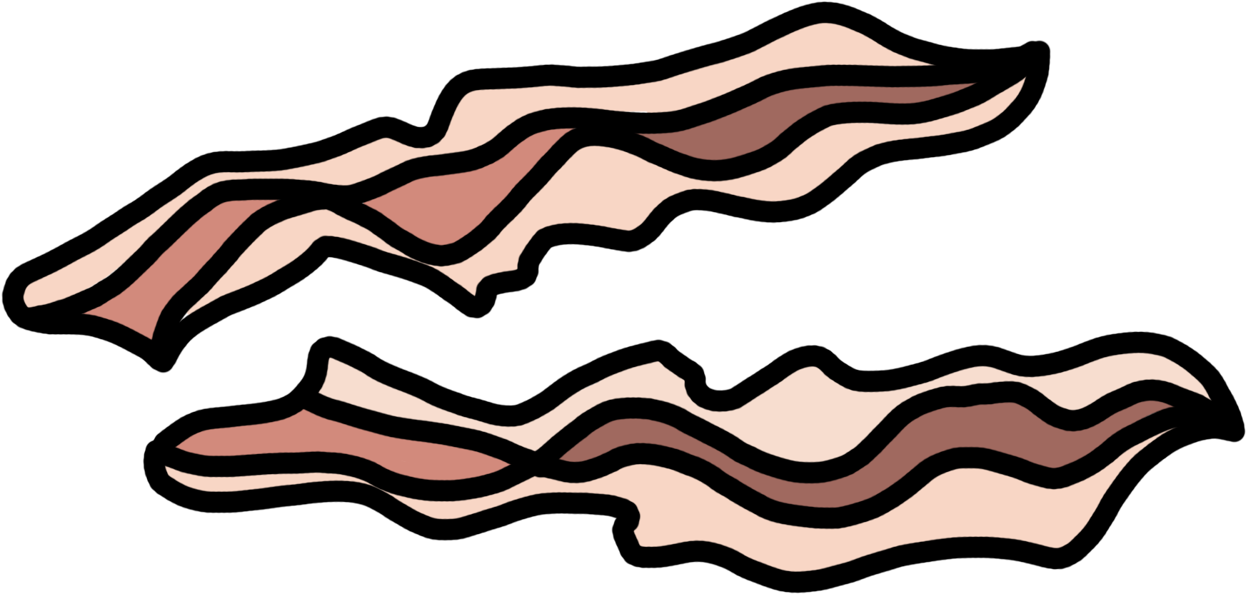 Bacon clipart flatworm. Transparent cartoon jing fm