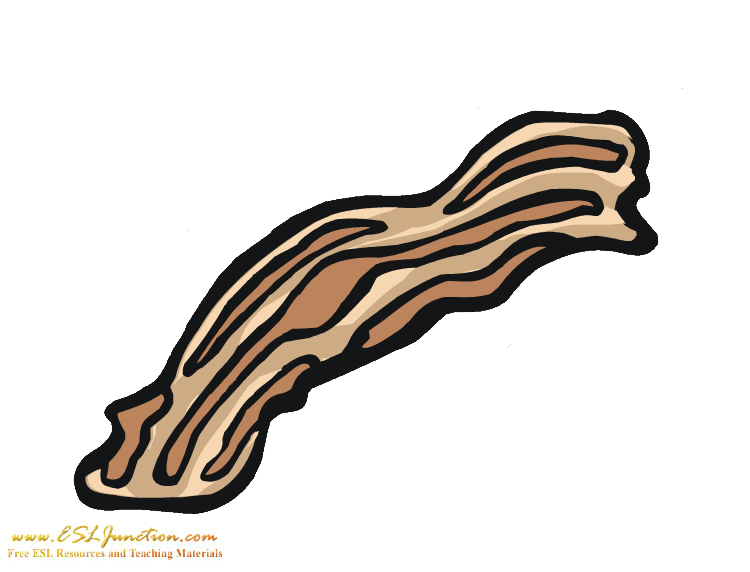 Food meat esl junction. Bacon clipart flatworm