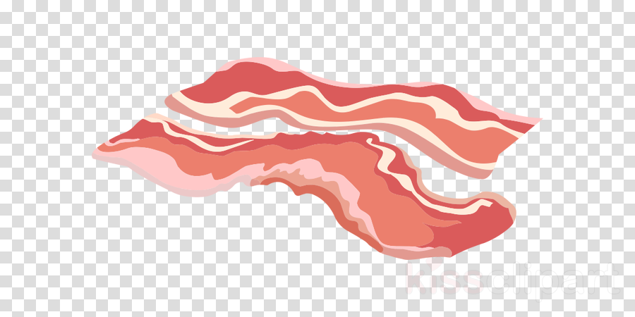 Bacon clipart food. Fat cartoon illustration transparent