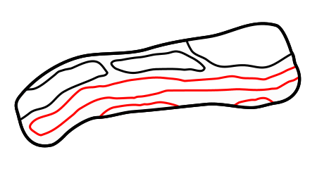 Drawing cartoon how to. Bacon clipart one piece