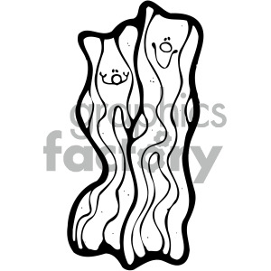 Bacon clipart outline. Cartoon royalty free gif
