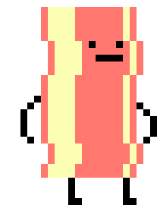 Bacon clipart pixel art. Maker