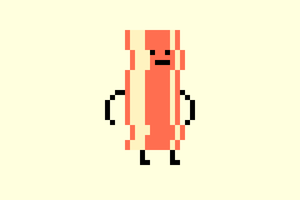 Bacon clipart pixel art. Mrbacon joaquin deviantart bit
