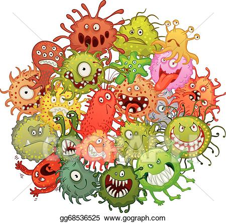 Vector art the of. Bacteria clipart accumulation