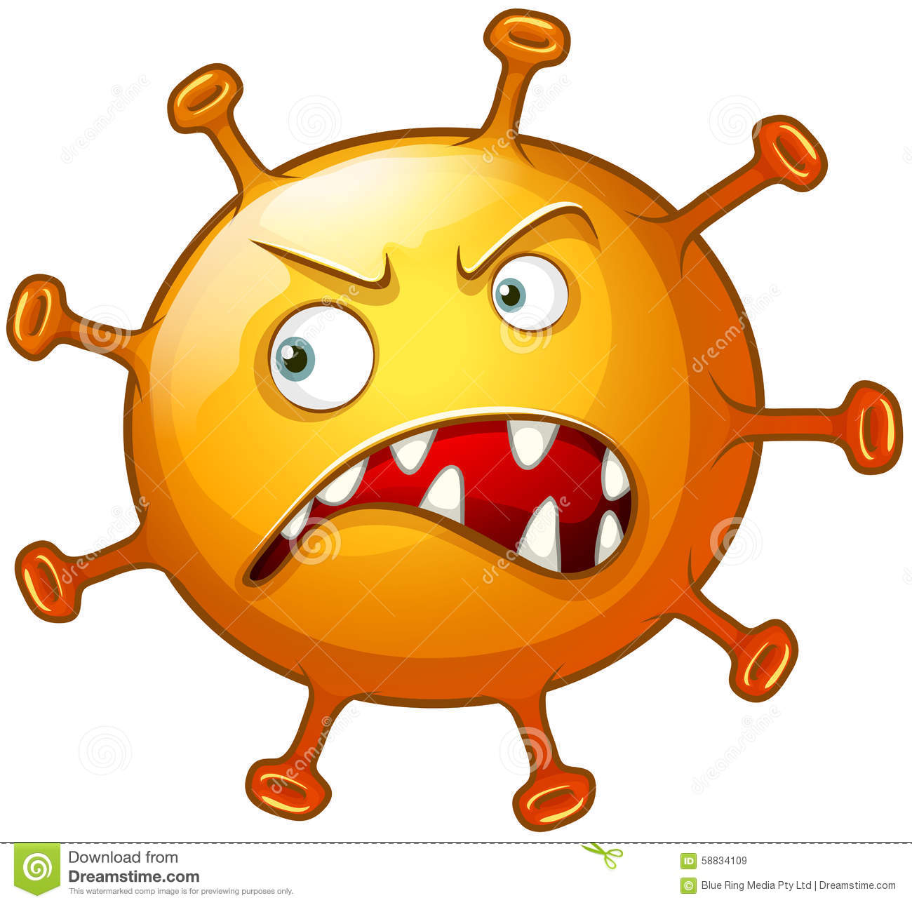 Angry pencil and in. Bacteria clipart bacteria cell