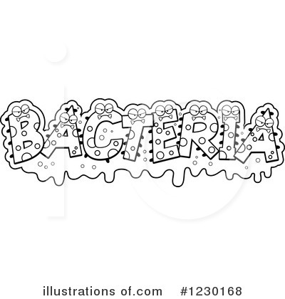 bacteria clipart black and white
