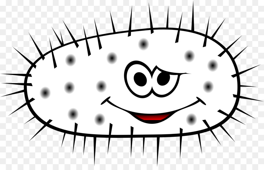 Bacteria clipart black and white. Microorganism website clip art
