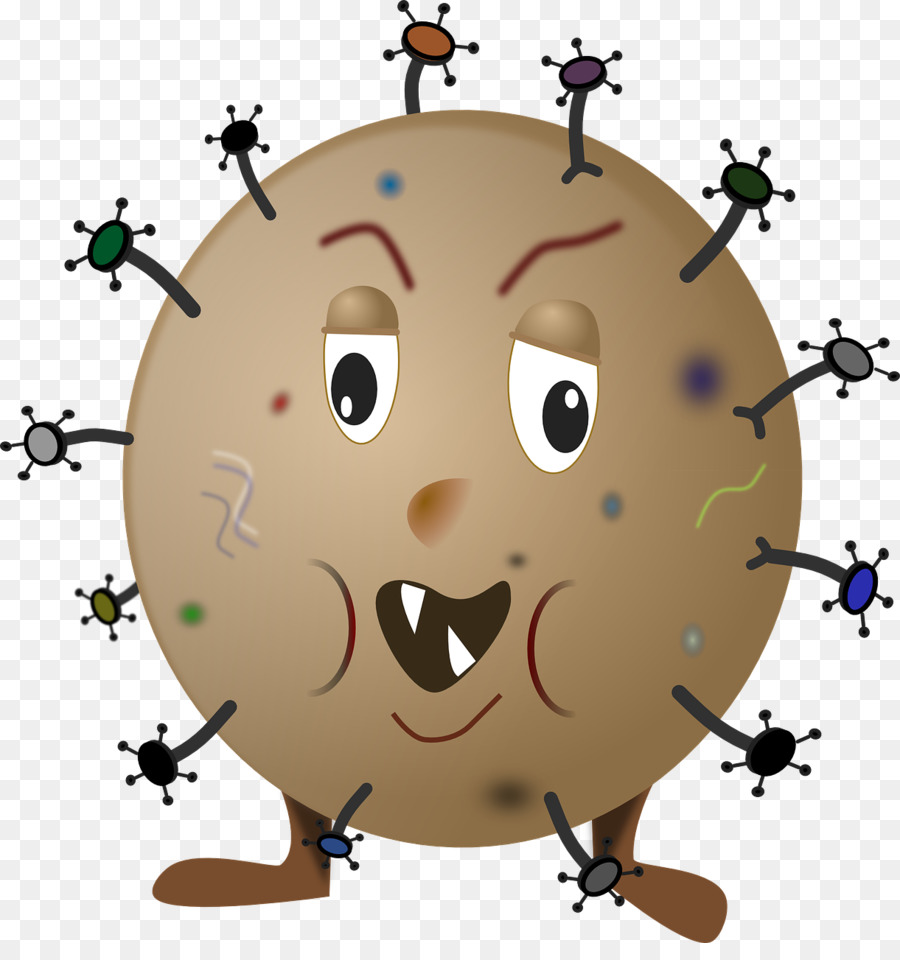 Cartoon germ theory of. Bacteria clipart disease