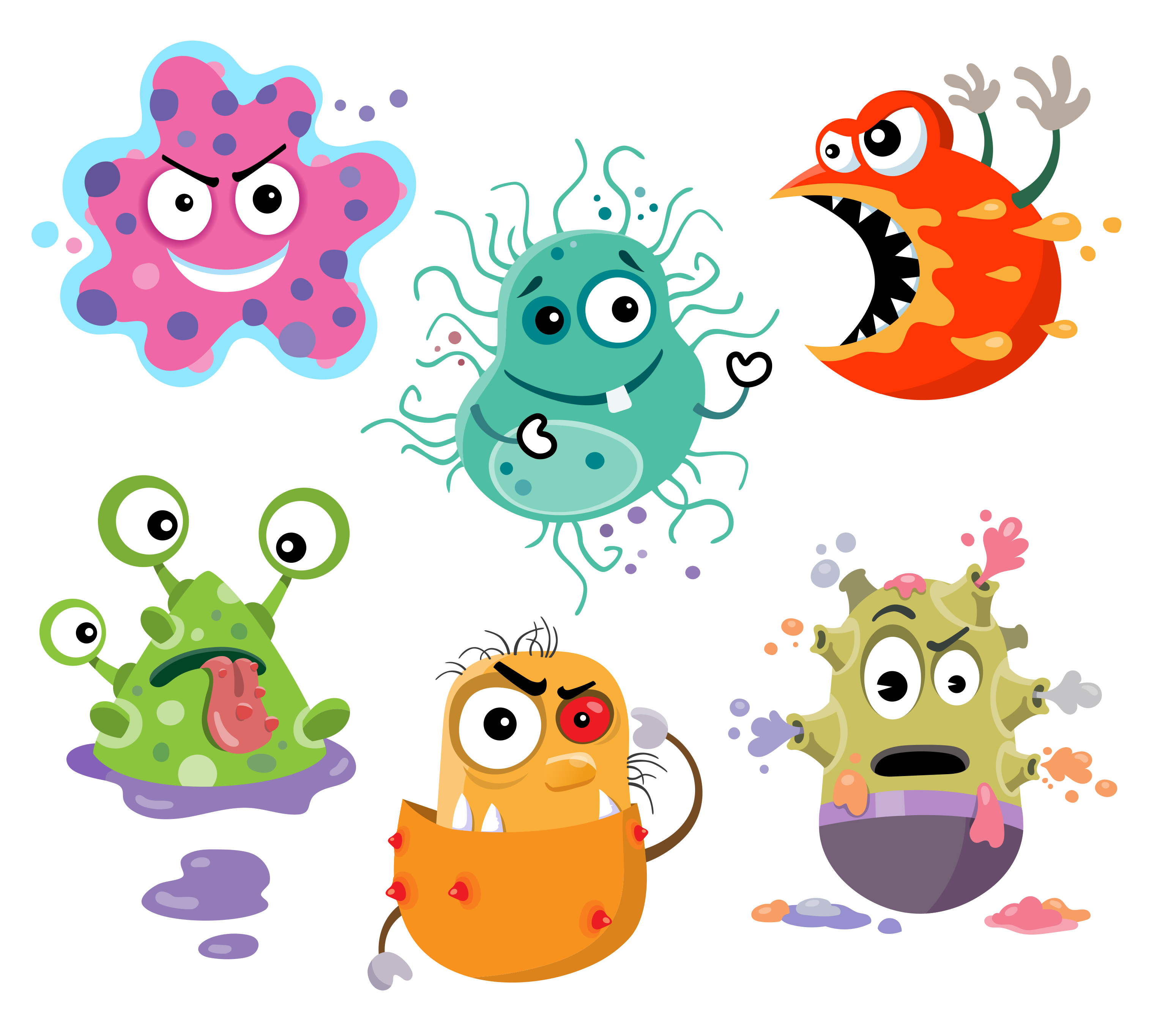 Are we more bacteria. Bad clipart microbe