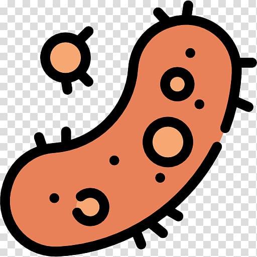 Cell science computer icons. Bacteria clipart icon