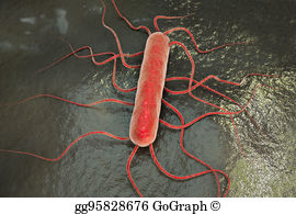 Bacteria clipart listeria. Stock illustration clip art
