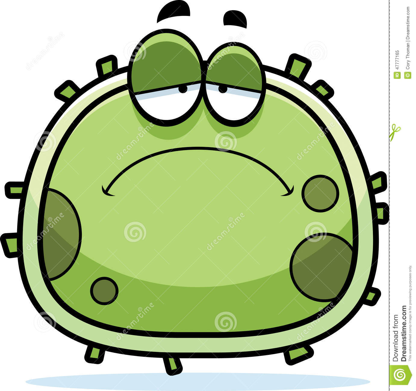 Pictures of germs free. Bacteria clipart sad