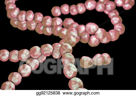 Bacteria clipart streptococcus. Stock illustration of