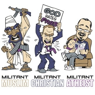 Bad clipart atheism. What are some examples