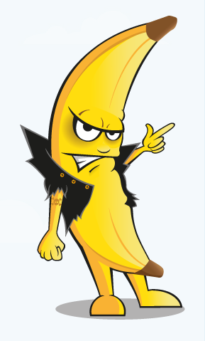 Bad clipart bad attitude. Banana a food with