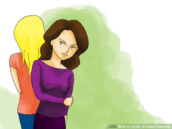 How to let go. Bad clipart bad friendship