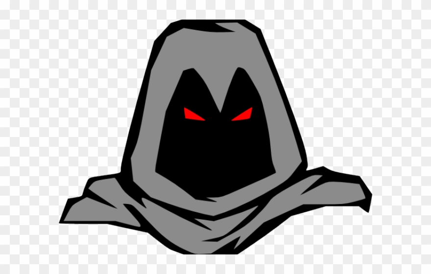 Evil bad guy drawing. Grim reaper clipart masked man