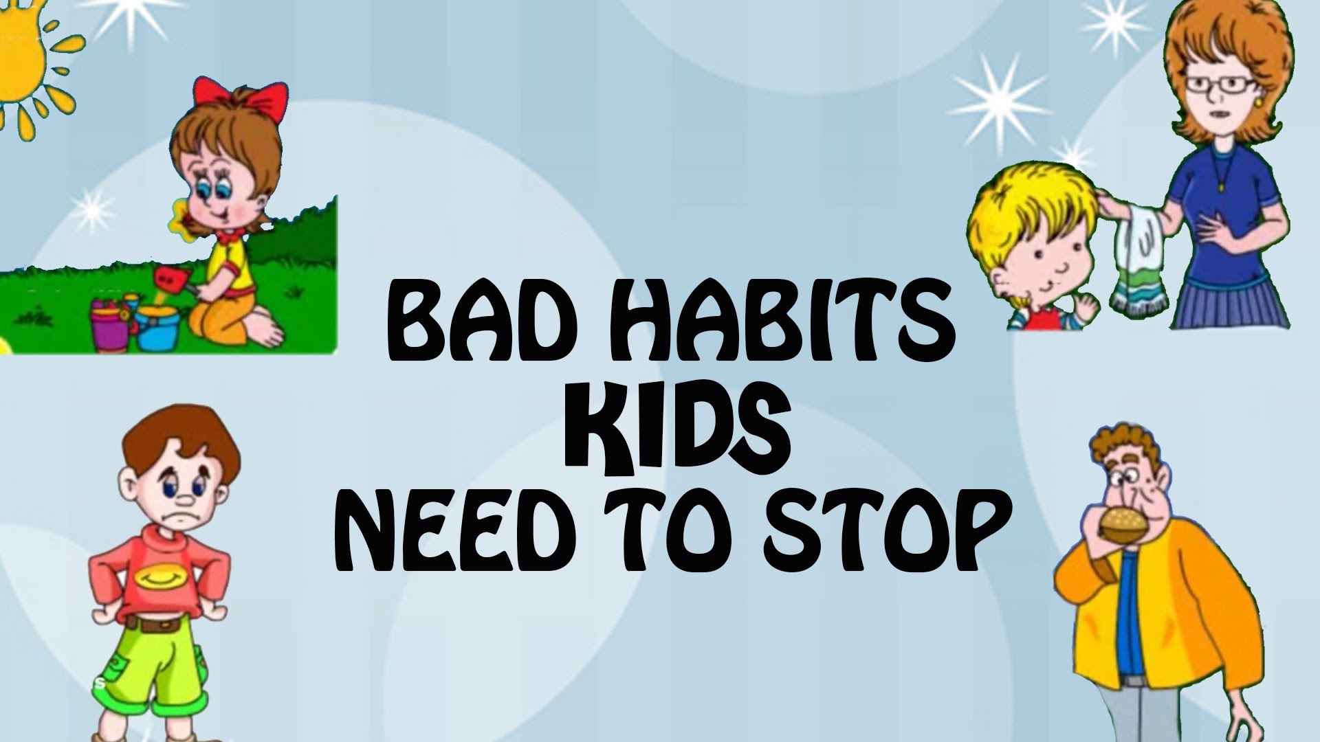 Bad clipart bad habit. Habits kids need to