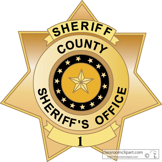 Police sheriff free template. Badge clipart printable