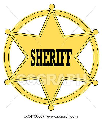Badge clipart wild west. Drawing gold star sheriff
