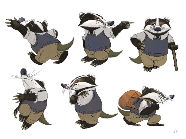  best images on. Badger clipart animal character
