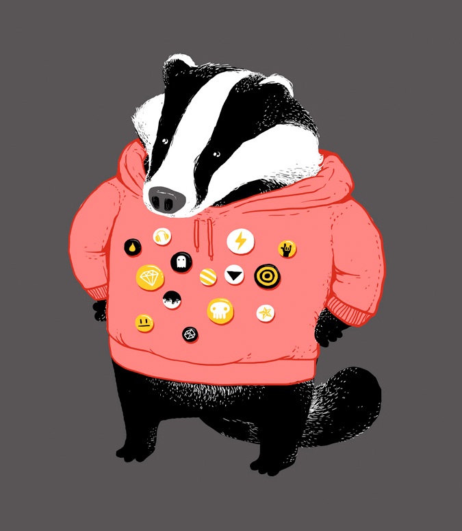  best badgers images. Badger clipart animal character