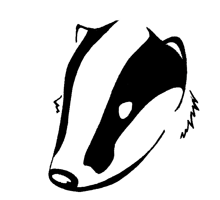 Tattoo by prettyredwolf on. Badger clipart badger face