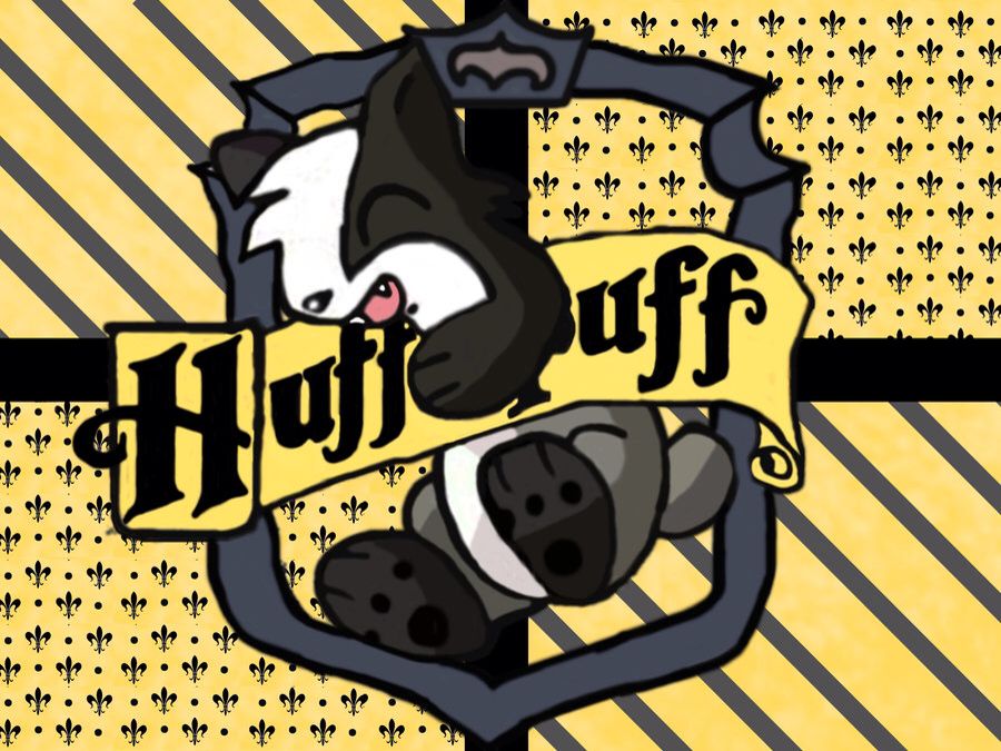 badger clipart hufflepuff scarf