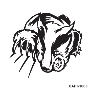 badger clipart mascot