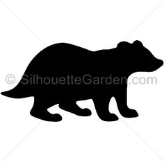 badger clipart silhouette