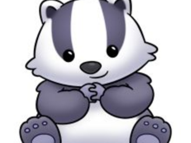 Badger clipart simple cartoon. Free download clip art