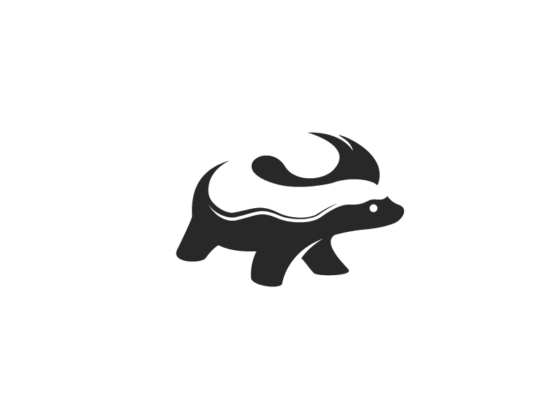 badger clipart stylized