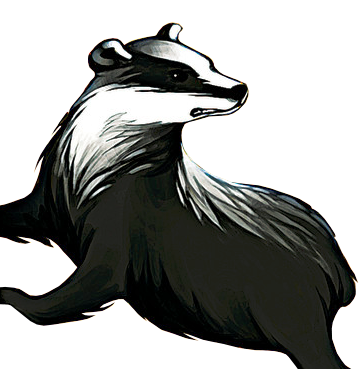 badger clipart white background