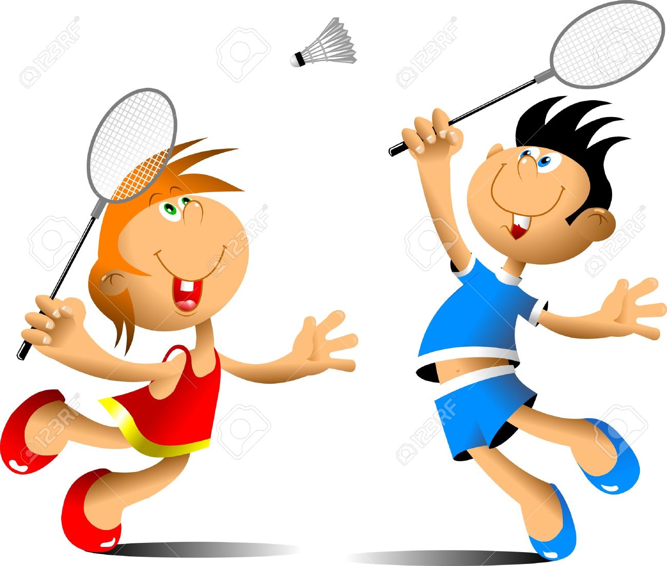 badminton clipart badminton team