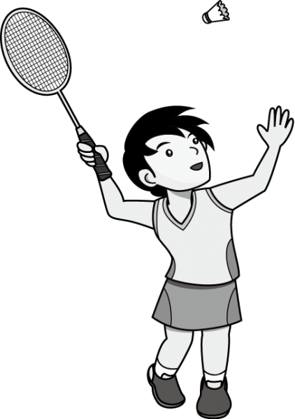 Player nice clip art. Badminton clipart boy