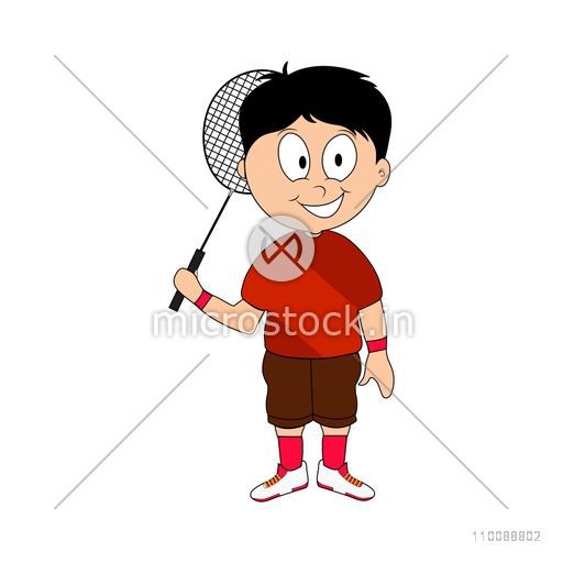badminton clipart cartoon