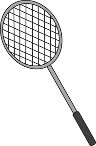 Image illustration of a. Badminton clipart clip art