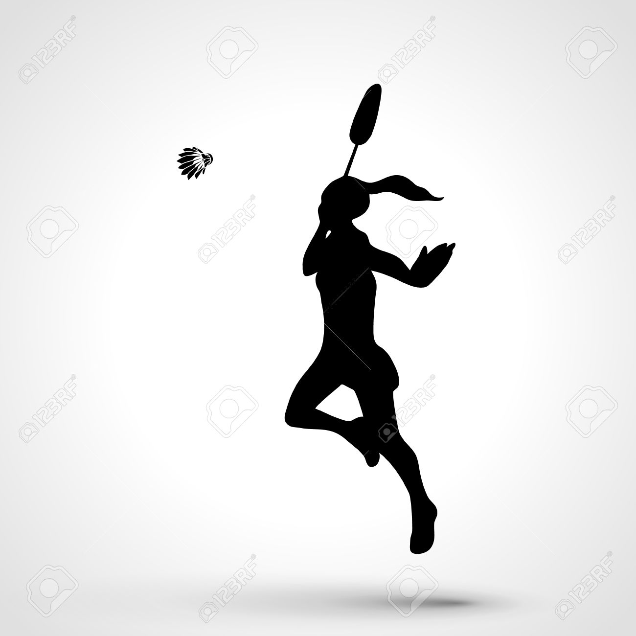 badminton clipart female