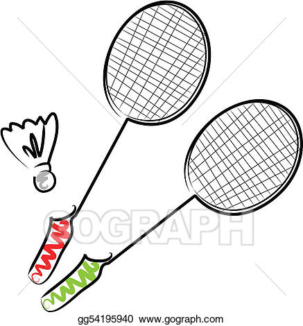 badminton clipart racquets