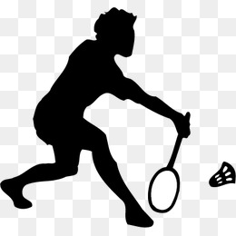 badminton clipart silhouette