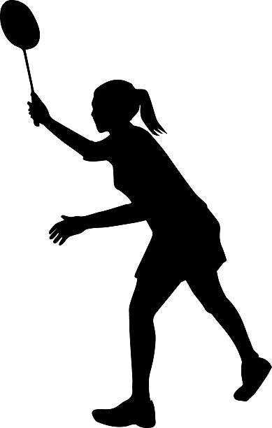 badminton clipart silhouette