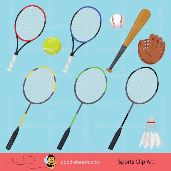 badminton clipart sports item
