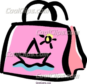 bag clipart beach bag