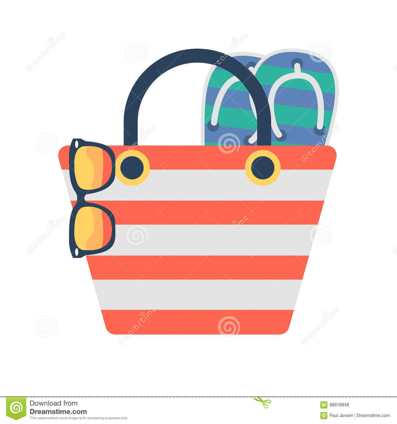 clipart beach basket